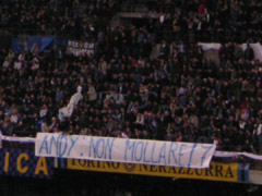 Striscioni pro Van Der Meyde