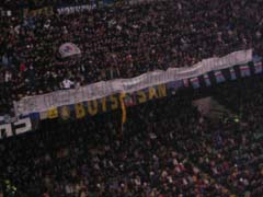 Striscione polemico