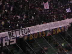 Striscione per Bettega